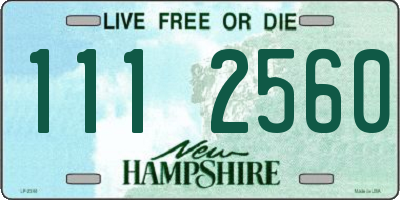 NH license plate 1112560