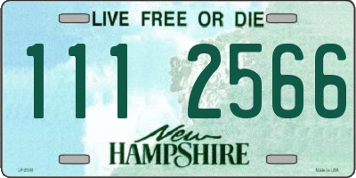 NH license plate 1112566