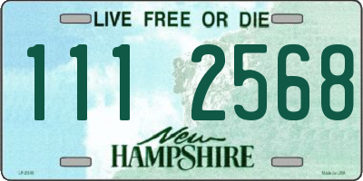 NH license plate 1112568