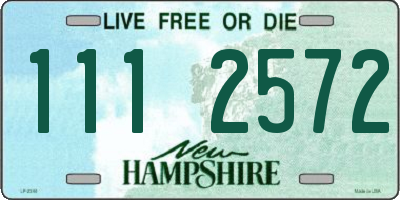 NH license plate 1112572