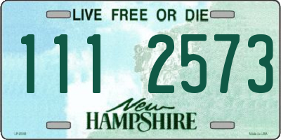NH license plate 1112573