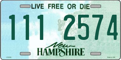 NH license plate 1112574