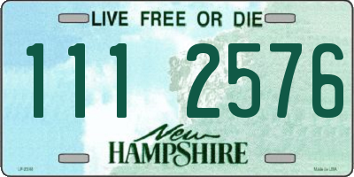 NH license plate 1112576