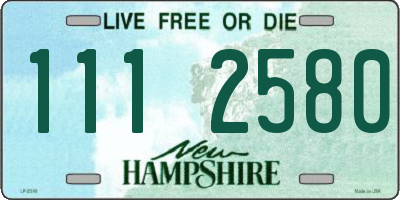 NH license plate 1112580