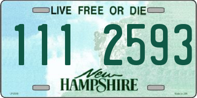 NH license plate 1112593