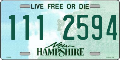 NH license plate 1112594