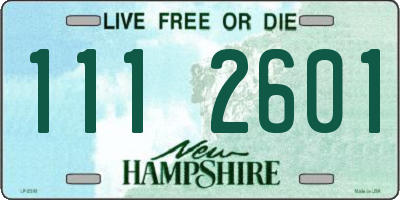 NH license plate 1112601