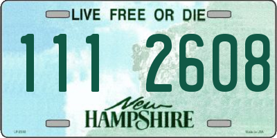 NH license plate 1112608