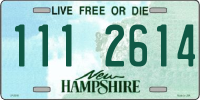 NH license plate 1112614