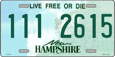 NH license plate 1112615