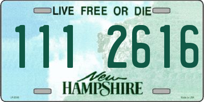 NH license plate 1112616