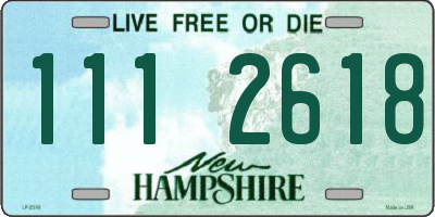 NH license plate 1112618