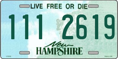 NH license plate 1112619