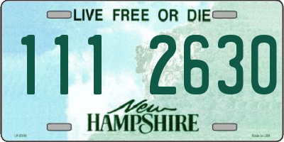 NH license plate 1112630