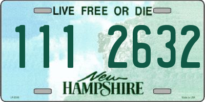 NH license plate 1112632