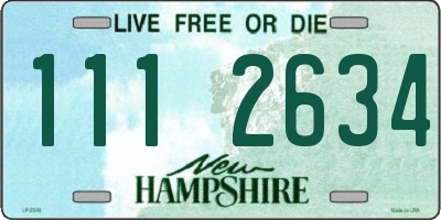 NH license plate 1112634
