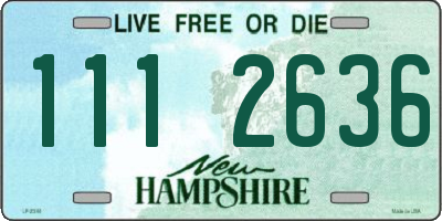 NH license plate 1112636