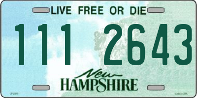 NH license plate 1112643
