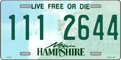 NH license plate 1112644