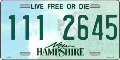 NH license plate 1112645