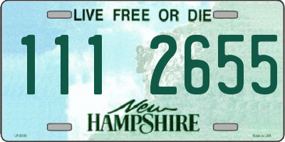 NH license plate 1112655