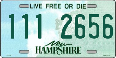 NH license plate 1112656