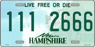 NH license plate 1112666