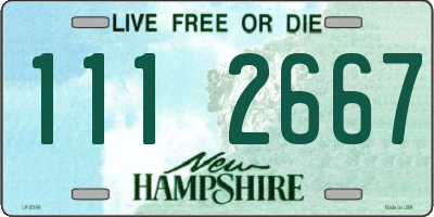 NH license plate 1112667