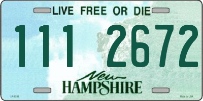 NH license plate 1112672
