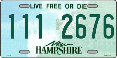 NH license plate 1112676