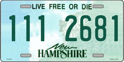 NH license plate 1112681