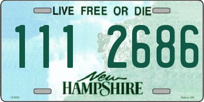NH license plate 1112686