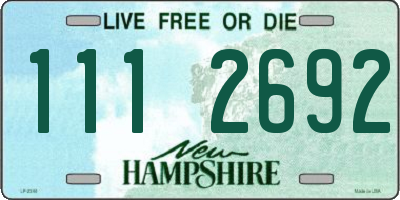 NH license plate 1112692