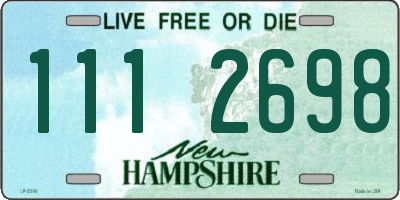 NH license plate 1112698