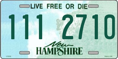 NH license plate 1112710