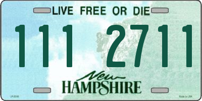 NH license plate 1112711