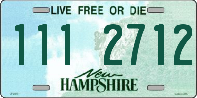 NH license plate 1112712