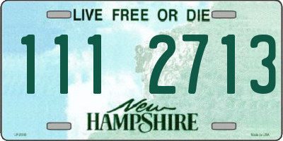 NH license plate 1112713