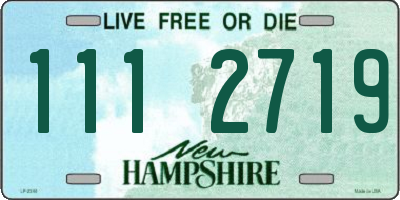 NH license plate 1112719