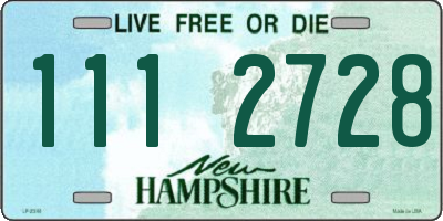 NH license plate 1112728