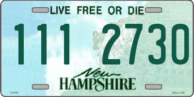 NH license plate 1112730