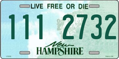 NH license plate 1112732