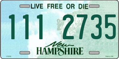 NH license plate 1112735