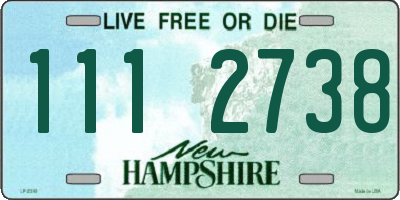 NH license plate 1112738