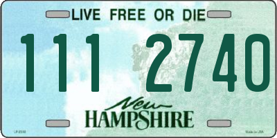 NH license plate 1112740