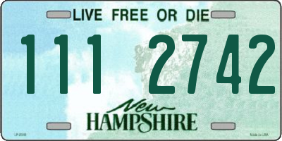 NH license plate 1112742
