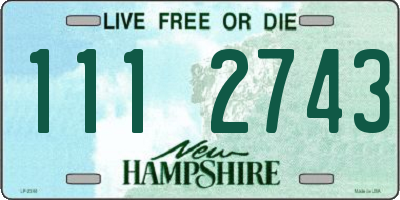 NH license plate 1112743