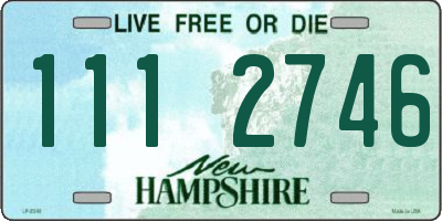 NH license plate 1112746