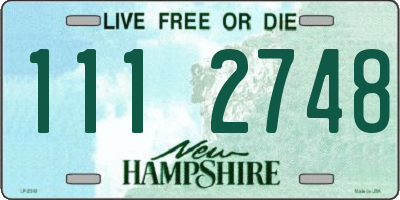 NH license plate 1112748