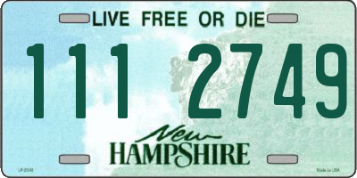 NH license plate 1112749